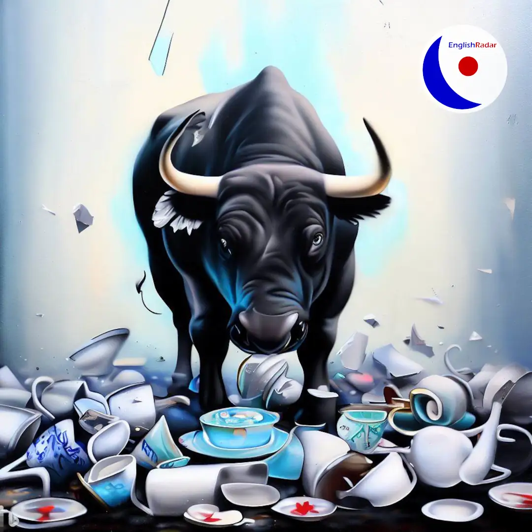 a bull in a china shop